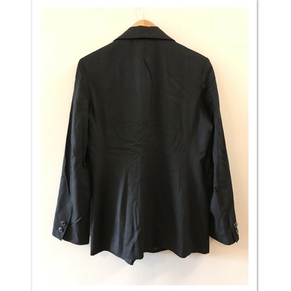 Gap Black Button Long Business Blazer Jacket 10 - Picture 2 of 4